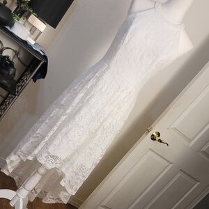 Elegant White Lace Dress by Dressystar